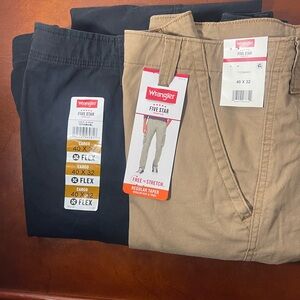 Wrangler Men's Cargo Pants NWT Khaki & Black 40/32